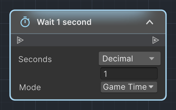 Wait instruction node on the ActionFlow canvas